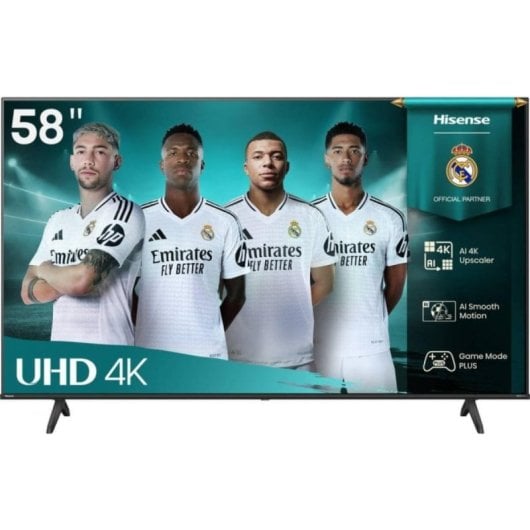 TV Hisense LED 58A6K 58" 4K Ultra HD Smart TV HDR10+ VIDAA U6 Wifi Bluetooth