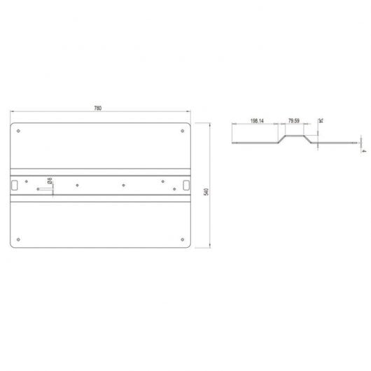 Kimex 032-3004K1 Supporto da Pavimento/Soffitto per TV 32"-75" Samsung OM55N-D VESA 400x400 Max 30Kg