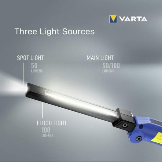 Varta Work Flex Multifunzione Luce F20R Torcia Multifunzione 100 Lumen