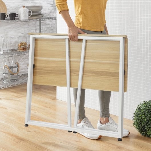 Bureau pliant Dolenkaf InnovaGoods bois/blanc