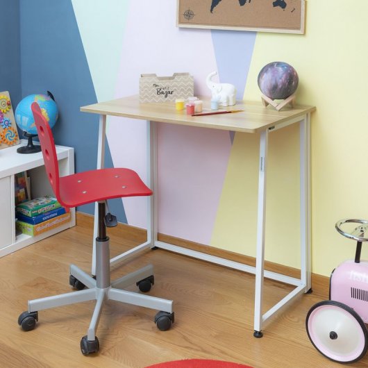 Bureau pliant Dolenkaf InnovaGoods bois/blanc