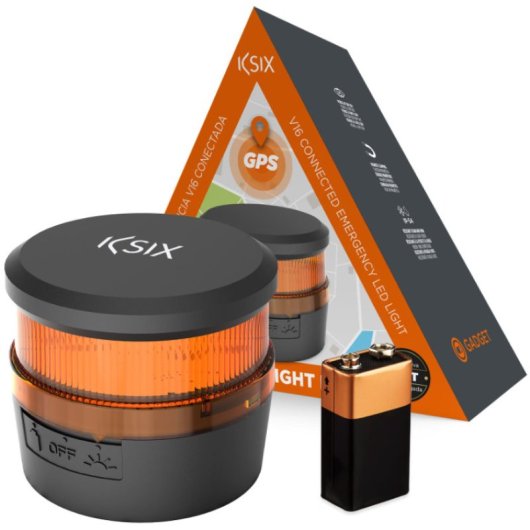 Ksix Safety Light IoT Luz de Emergencia V16 Homologada DGT Magnética