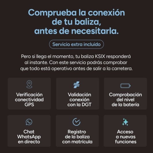 Ksix Safety Light IoT Luz de Emergencia V16 Homologada DGT Magnética
