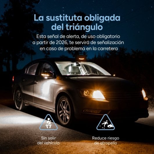 Ksix Safety Light IoT Luz de Emergencia V16 Homologada DGT Magnética