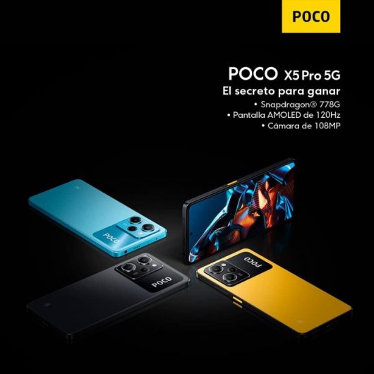 POCO X5 Pro 5G 8/256GB Negro Libre Versión Internacional