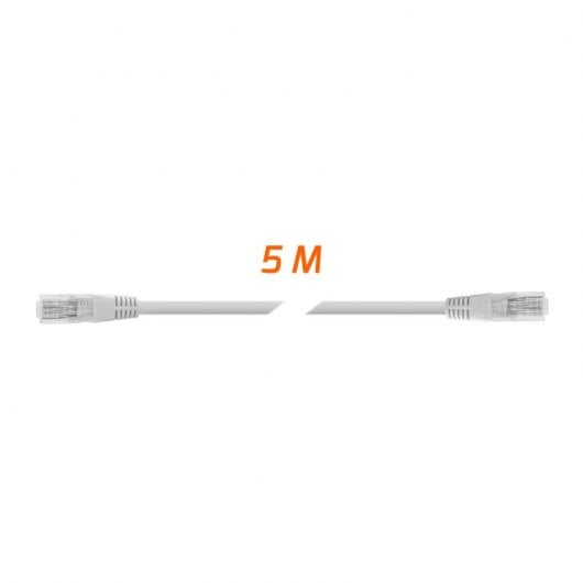 PcCom Essential Network Cable RJ45 Cat6 UTP CU AWG24 até 1000Mbps 5m Cinza