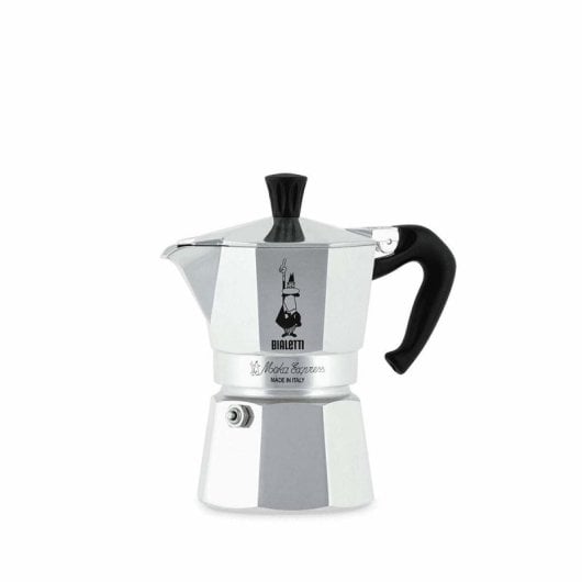 Cafeteira Italiana Bialetti Moka Express 0,2 L Alumínio Preto 3 Cápsulas
