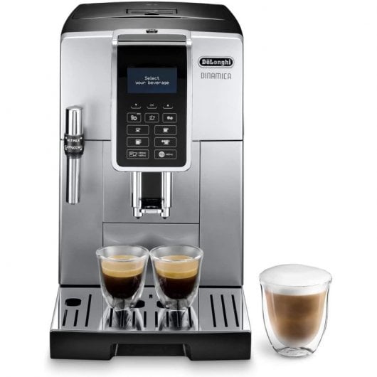 De’Longhi Dinamica ECAM 350.35.SB Cafetera Espresso Automática 15 Bares Plata/Negro
