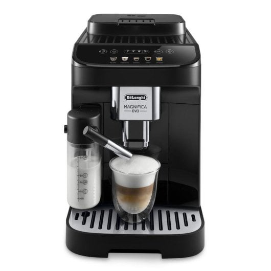Cafetière superautomatique DeLonghi Magnifica Evo 1,8 L 15 Bars avec réservoir à lait