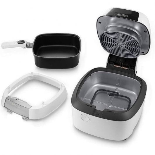 De’Longhi IdealFry Heißluftfritteuse 1,25 kg 1400 W Schwarz/Weiß