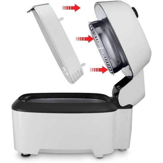 De’Longhi IdealFry Heißluftfritteuse 1,25 kg 1400 W Schwarz/Weiß