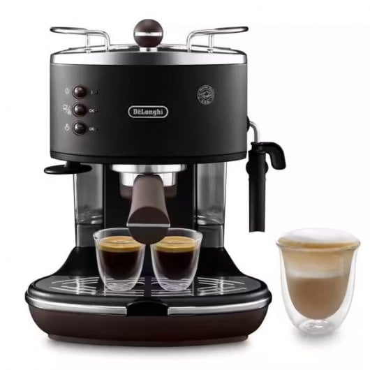 De'Longhi ECO 311.BK Manuelle Espresso- und Cappuccino-Kaffeemaschine, 15 Riegel, Schwarz