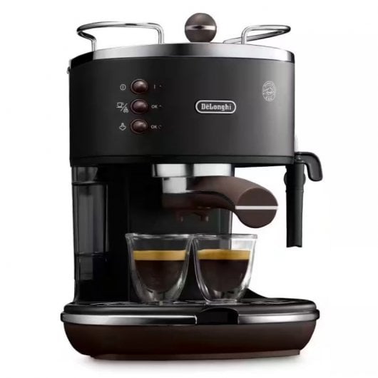 De'Longhi ECO 311.BK Manuelle Espresso- und Cappuccino-Kaffeemaschine, 15 Riegel, Schwarz
