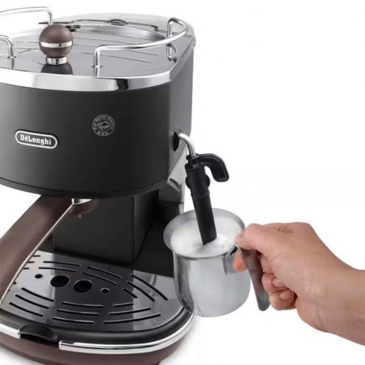 De'Longhi ECO 311.BK Manuelle Espresso- und Cappuccino-Kaffeemaschine, 15 Riegel, Schwarz