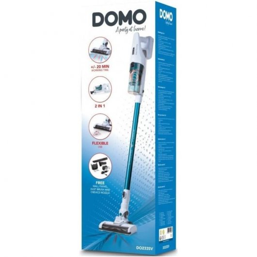 Domo DO 233 SV Akku-Stielstaubsauger 0,6 l 18,5 V Blau