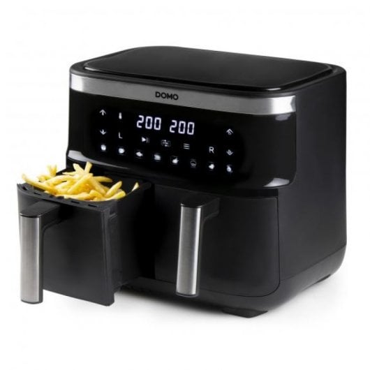Domo DO537FR friteuse Double 4 L Autonome Friteuse d’air chaud Noir