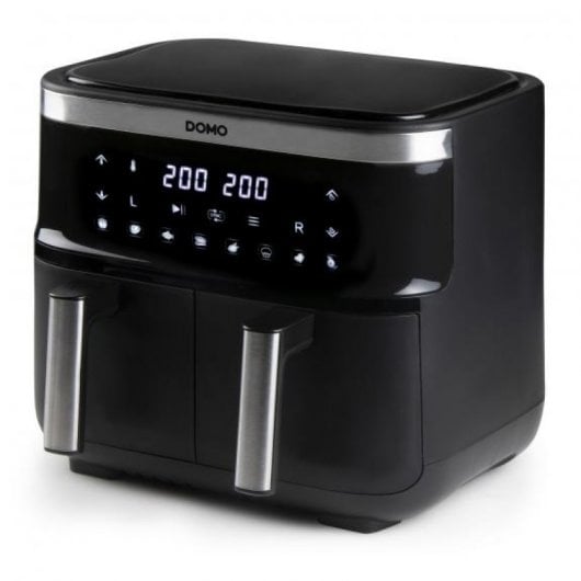 Domo DO537FR friteuse Double 4 L Autonome Friteuse d’air chaud Noir