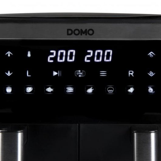 Domo DO537FR friteuse Double 4 L Autonome Friteuse d’air chaud Noir