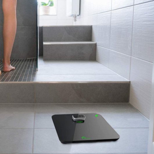 Digital Bathroom Scales Little Balance Kinetic Premium Black