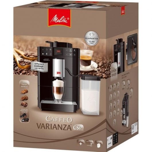 Melitta Caffeo Varianza CSP Macchina per caffè espresso automatica con macinacaffè 15 bar in acciaio inossidabile