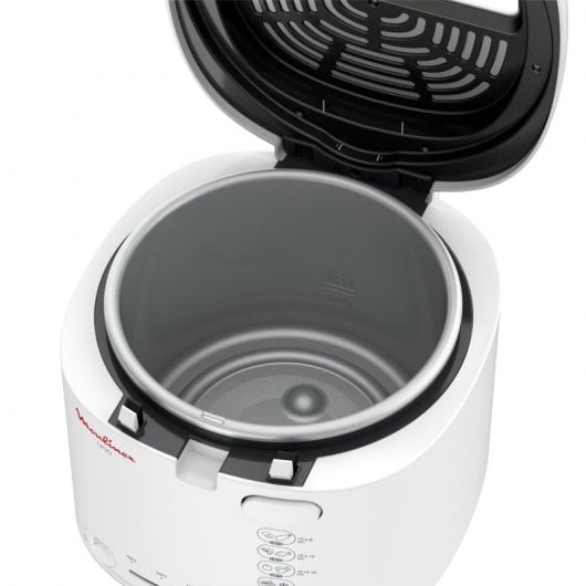 Moulinex AF2031 Friggitrice, Uno, Capacità di 1 Kg per 4 persone, Capacità olio 1,8 L, Bianco