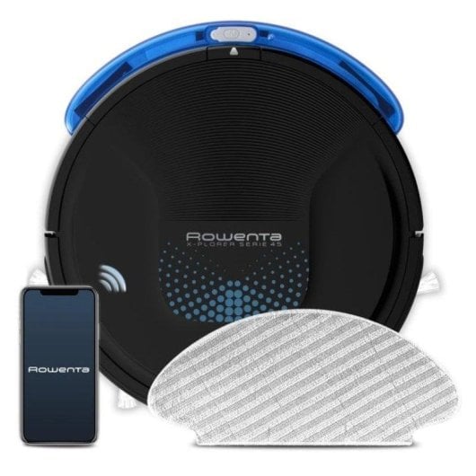 Aspirador Robô com Mopa Rowenta X-Plorer Serie 45 Navegação por Sensores Sução Potente WiFi