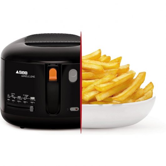 SEB Simply One Sencillo FF160800 Freidora de Aceite 2.1L 1900W Negra
