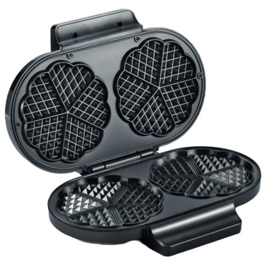 Severin WA 2106 Máquina de Waffles Dupla 1200W Preta