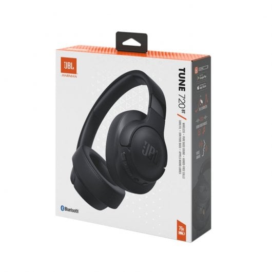 Cuffie wireless Bluetooth pieghevoli JBL Tune 720BT nere