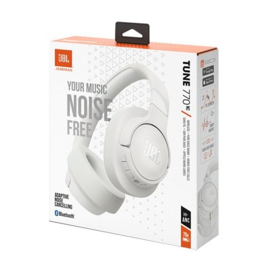 Cuffie wireless JBL Tune 770NC con cancellazione adattiva del rumore Bianco