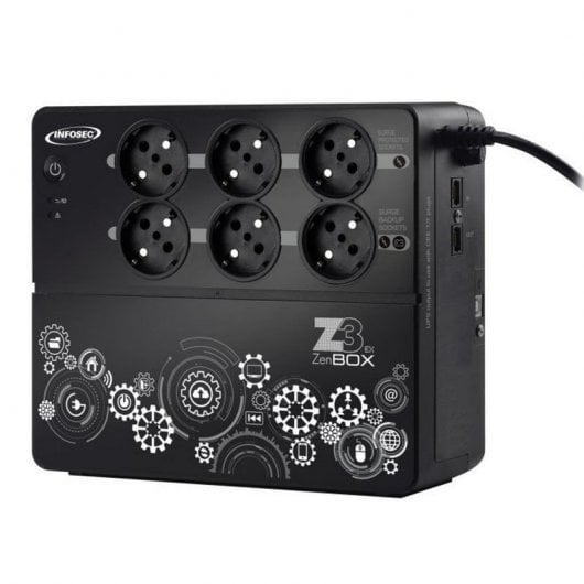 Infosec Z3 Zenergy Box 500 0,5 kVA 200 W 8 sortie(s) CA