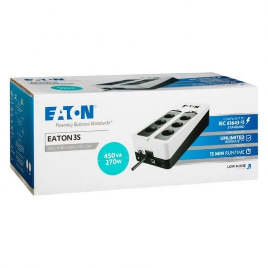 Eaton 3S450F SAI 450VA 270W con 6 Salidas AC Tipo Francés