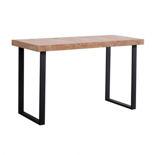 Home Heavenly Darek Mesa de Estudio Estilo Nórdico Industrial 120x73x60cm Roble/Negro