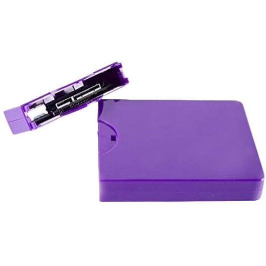 Approx APPHDD09P Caja Externa para Disco Duro 2.5" SATA USB 2.0 Screwless Morado