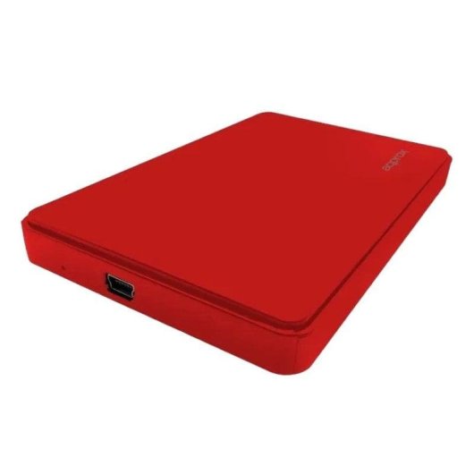 Environ APPHDD200R Boîtier de disque dur externe 2,5" SATA USB 2.0 sans vis rouge