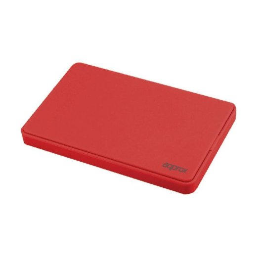 Environ APPHDD200R Boîtier de disque dur externe 2,5" SATA USB 2.0 sans vis rouge