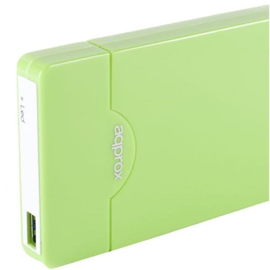 Approx APPHDD09GP Caja Externa para Disco Duro de 2.5'' SATA USB 2.0 Screwless Verde