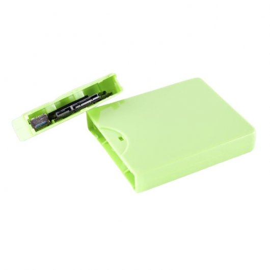 Approx APPHDD09GP Caja Externa para Disco Duro de 2.5'' SATA USB 2.0 Screwless Verde