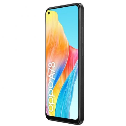 OPPO A78 4G Smartphone, AI Doppia fotocamera 50+2MP, Selfie 8MP, Display 6.43” 90HZ AMOLED FHD+, 5000mAh, RAM 8(Esp 4GB/6GB/8GB)+ROM 128GB (esp1TB), IP54, Supporto Auto [Versione Italia], Mist Black