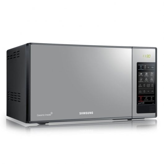 Samsung GE83X/XEC Microondas con Grill 23L 800W/Grill 1200W Espejo Negro