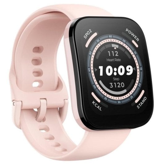 Amazfit Bip 5 Bluetooth GPS 46mm TFT Rose Étanche IP68 Pulsomètre SpO2 Suivi du Sommeil