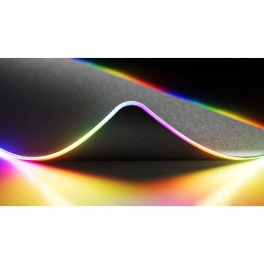 Tappetino per mouse da gioco Hyte CNVS nero qRGB 90x37 cm