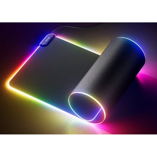 Tappetino per mouse da gioco Hyte CNVS nero qRGB 90x37 cm