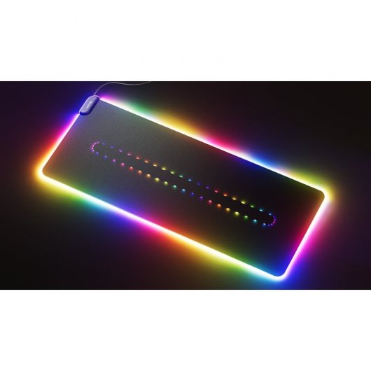 Tappetino per mouse da gioco Hyte CNVS nero qRGB 90x37 cm
