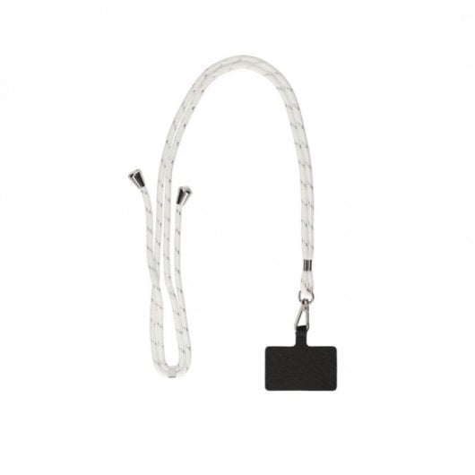 Ksix Universal-Handyanhänger mit Adapterkarte 160 cm weiß