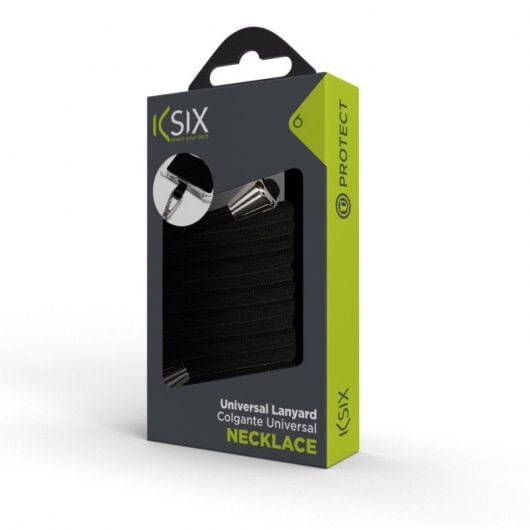 Ciondolo universale per cellulare Ksix con scheda adattatore 160 cm nero