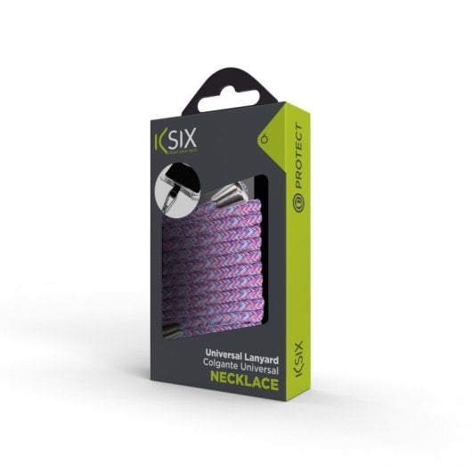 Ksix Colgante para Móvil Universal con Tarjeta Adaptadora 160 Cm Violeta Lila