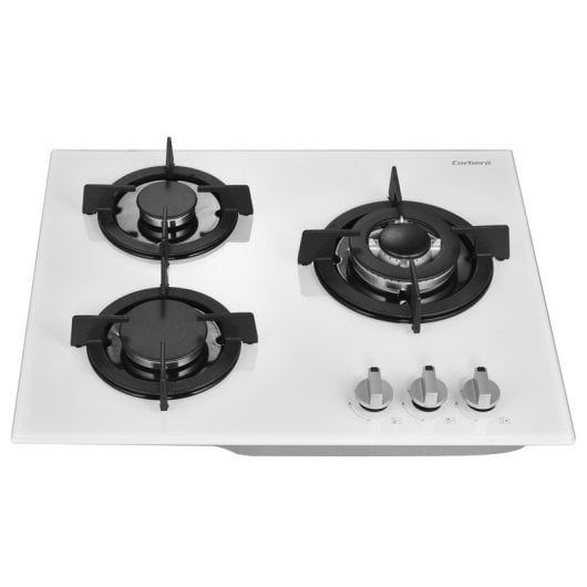Corberó CPCGY2313W Placa a Gás 3 Zonas 60cm em Vidro Branco