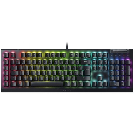 Razer BlackWidow V4 X Teclado Mecánico Gaming Switch Razer Green AZERTY Francés Negro