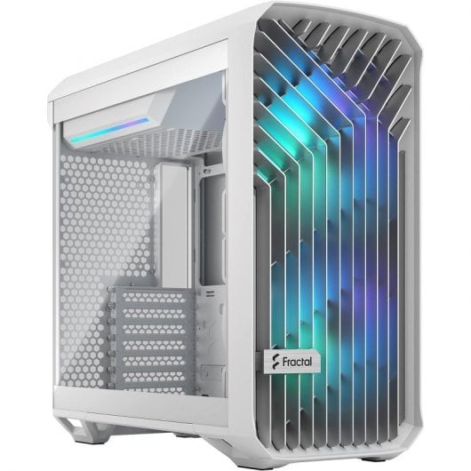 Fractal Design Compact RGB Clear Tint Midi Tower Cristal Templado USB 3.2 Blanco